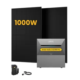 Anker Anker SOLIX Solarbank 3 E2700 Pro, mit 2 x 500W Bifaziale Solarmodule, by Powerness - 5.4kWh / 1 x Smart Meter / Selbstabholung – Produktbild 1 von 1