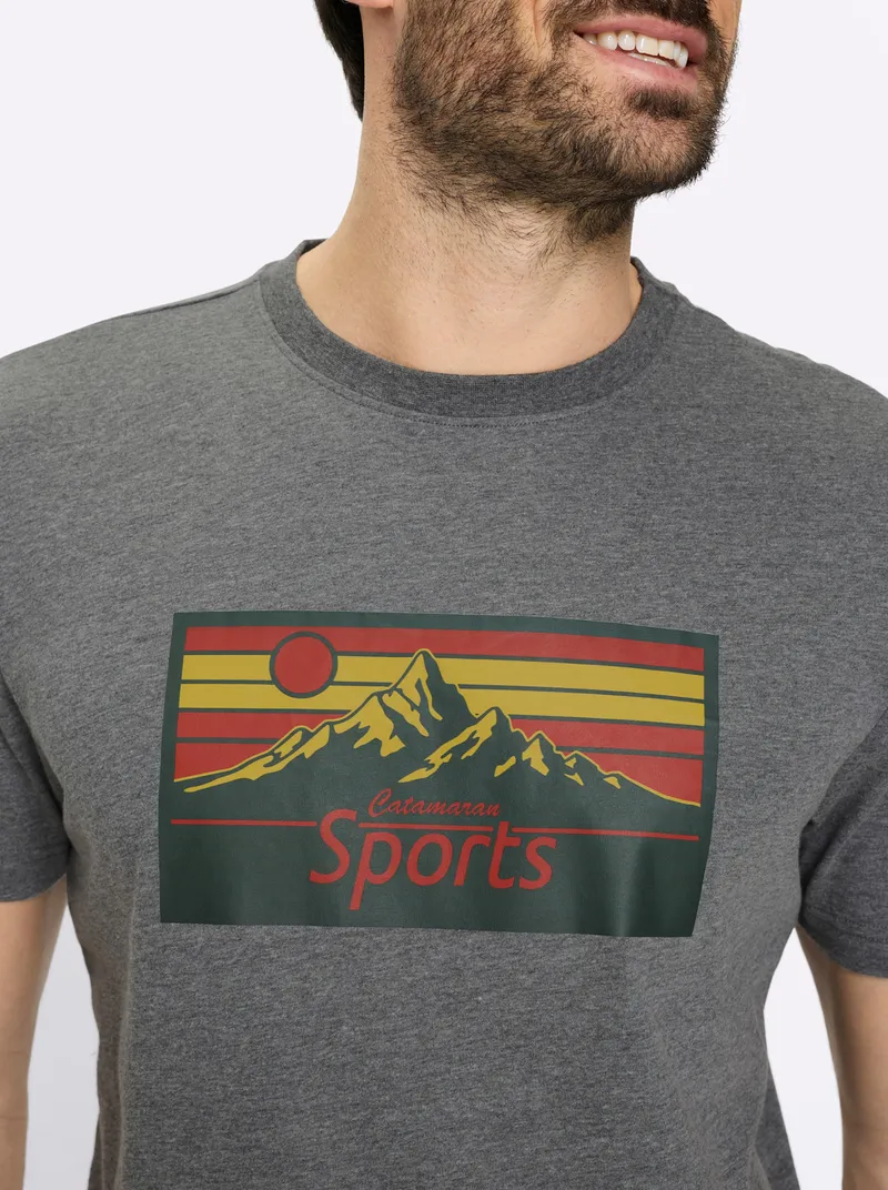Catamaran Sports Freizeitshirt anthrazit-meliert, Anthrazit-meliert, – Produktbild 2 von 2