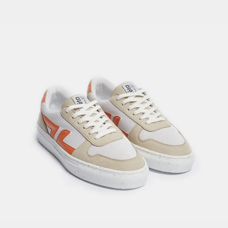 Zèta Zèta Herren vegan Sneaker Alpha A2 Orange, Beige, – Produktbild 2 von 2