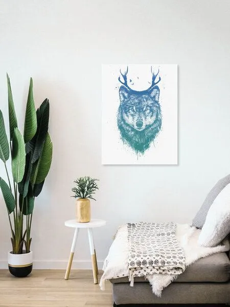Photocircle Photocircle Poster / Leinwandbild - Deer wolf – Produktbild 4 von 4