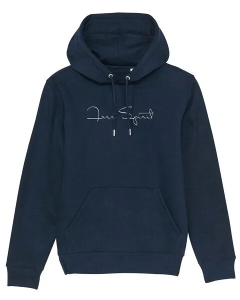 Human Family Human Family Bio Unisex Hoodie - "Charmer - Free Spirit" in verschiedenen Farben, Navy, – Produktbild 1 von 4