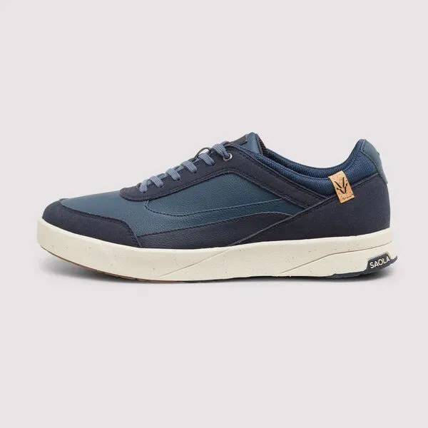 SAOLA SAOLA Quito M - leicht & vegan Sneaker mit elastischen Schnürsenkeln, Navy, – Produktbild 3 von 4