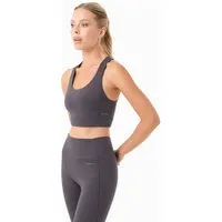 ORGANICATION ORGANICATION BEVINN | Cross-Strap Sport Bralette aus recyceltem Polyamid, Shadow, – Produktbild 1 von 1