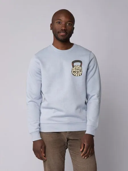 watapparel watapparel Sweatshirt Unisex No Pain, no Gain 01, Serene blue, – Produktbild 2 von 4
