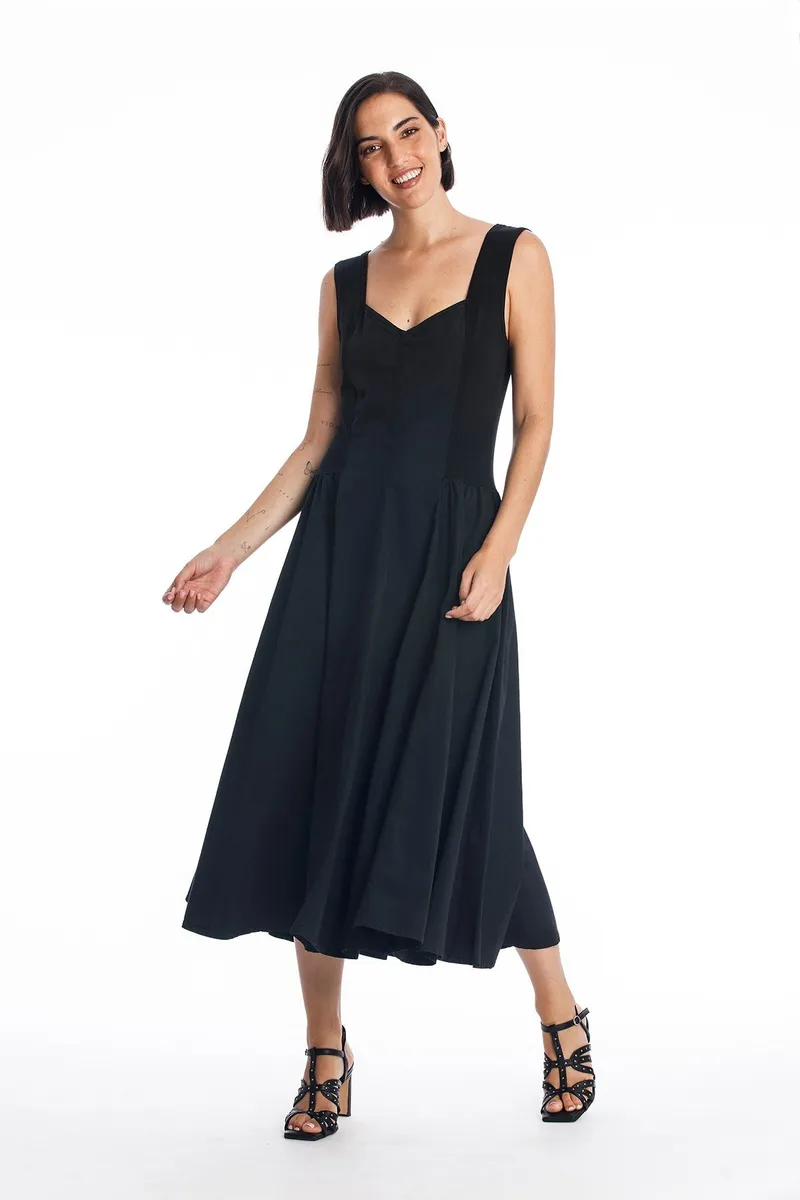 RAVENS VIEW IBIZA RAVENS VIEW IBIZA Damen vegan Kleid Alaska Schwarz, Schwarz, – Produktbild 2 von 2