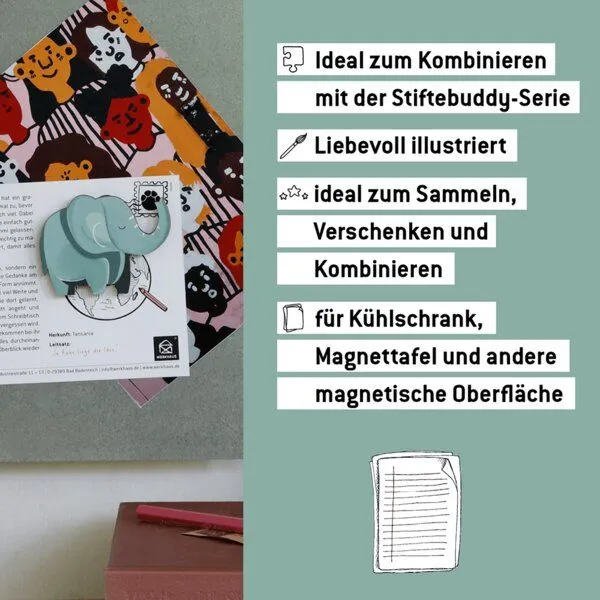 WERKHAUS WERKHAUS Magnet - Elefant Emmi – Produktbild 6 von 6