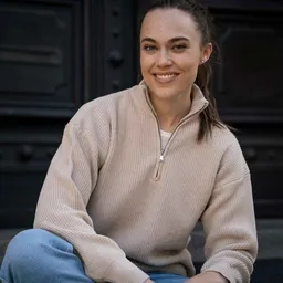 Vresh Clothing Vresh Clothing Elvira - Half-Zip Strickpullover aus Biobaumwolle – Produktbild 1 von 1