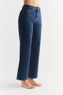 Evermind Evermind Damen vegan Jeans Weites Bein Lapis Blau – Produktbild 1 von 1