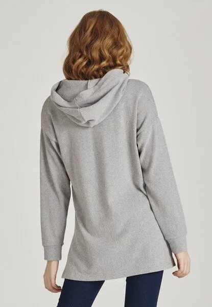 Givn Berlin Givn Berlin Damen Hoodie aus recycelter Baumwolle "Mona", Light grey, – Produktbild 3 von 4