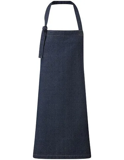 Premier Workwear Premier Workwear Latzschürze (recycelte Baumwolle u. recyceltes Polyester) mit Taschen, Indigo denim (ca. pantone 2380, – Produktbild 1 von 2