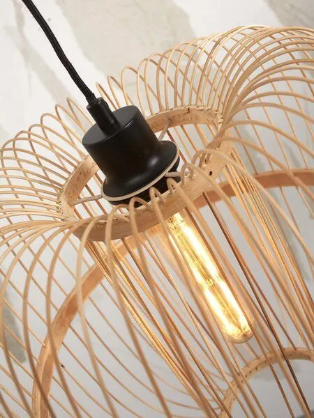 GOOD&MOJO GOOD&MOJO Stehlampe HokkaidoSchwarz/Natur, Natural, – Produktbild 3 von 4