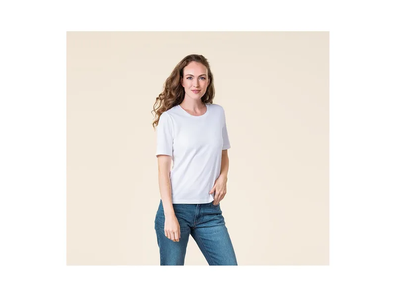 Living Crafts Living Crafts Damen T-Shirt (100% Bio-Baumwolle), Weiß, – Produktbild 5 von 8