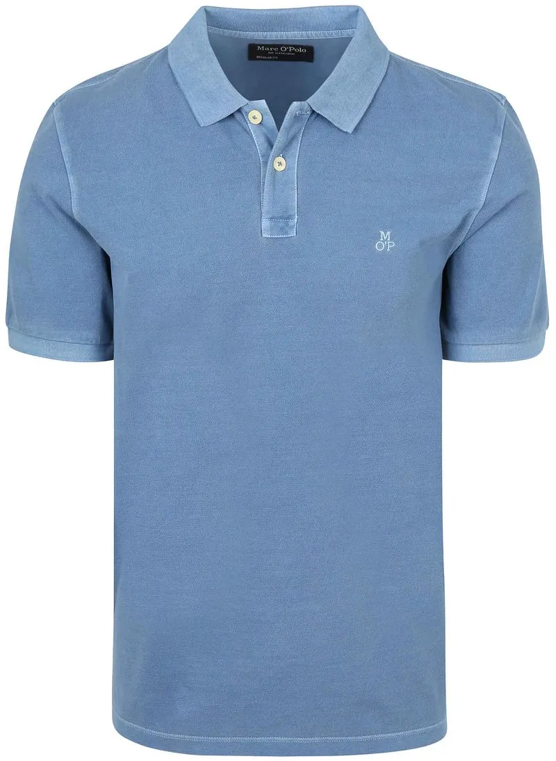 Marc O'Polo Marc O'Polo Poloshirt Piqué Provincial Blau - Größe M, Blau, – Produktbild 2 von 5