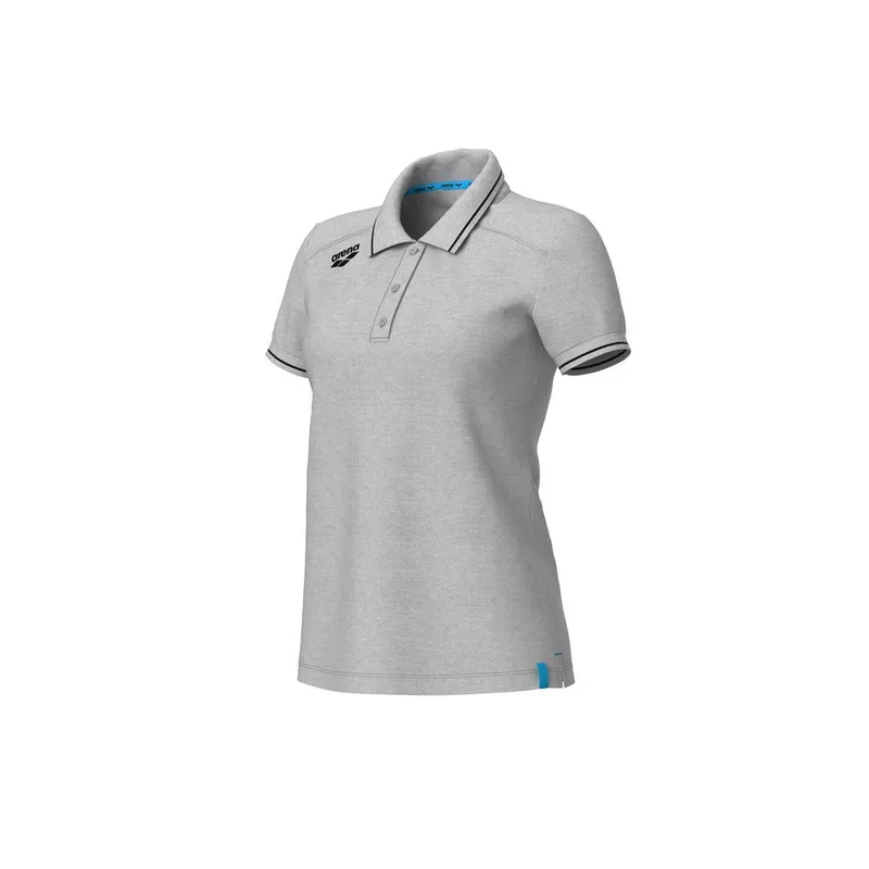 arena Polo-Shirt Baumwolle Damen Arena Team Solid, Grau, – Produktbild 1 von 1