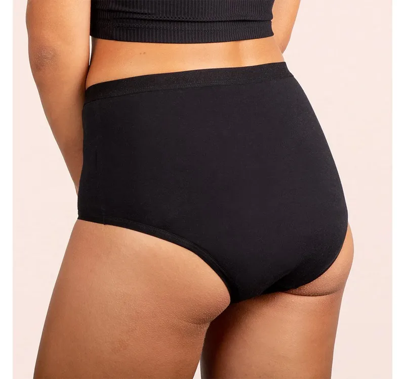 Taynie Taynie Periodenslip Comfort ultra - Periodenunterwäsche sehr starke Blutung - Damen (1-St., 1er-Pack) Ultra Dry Technologie mit Bio Baumwolle für Schutz bei starker Periode, Schwarz, – Produktbild 5 von 5
