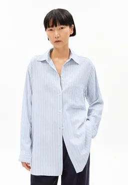ARMEDANGELS ARMEDANGELS MAALGAA LINO STRIPED Damen Bluse aus Leinen-Mix – Produktbild 1 von 1
