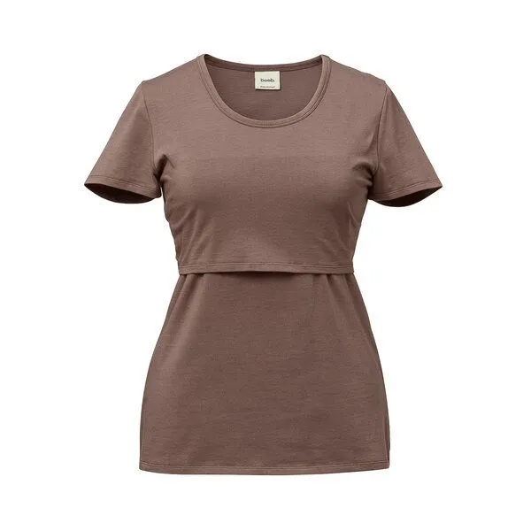 Boob Umstands- und Stillshirt Classic von boob, Dark taupe, – Produktbild 1 von 1