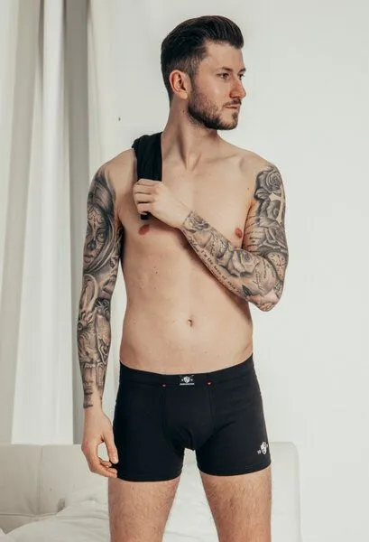 Haasis Bodywear Haasis Bodywear Herren Pants 2er Pack ohne Eingriff, Single Jersey,, Schwarz, – Produktbild 2 von 4