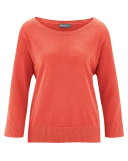 HempAge Hempage Damen vegan Leichter Pullover In Orange – Produktbild 1 von 1