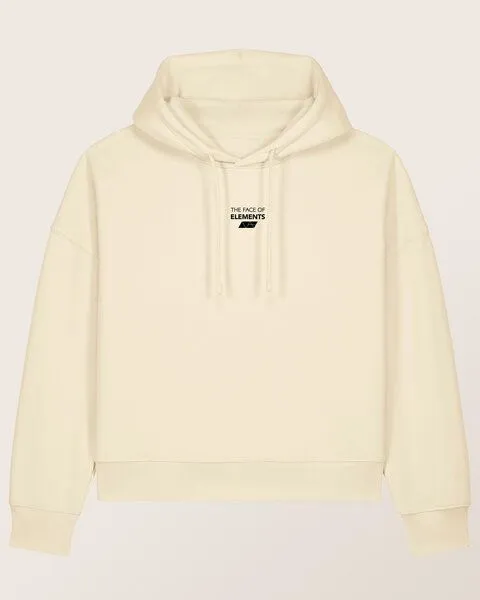 THE FACE OF ELEMENTS The Face of Elements Essential - Relaxed Boxy Fit Hoodie aus 100% Bio-Baumwolle, Honey (nature), – Produktbild 1 von 4
