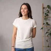 Vresh Clothing Vresh Clothing Vranziska - Kimono T-Shirt mit TENCEL (TM) Lyocell, Ecru, – Produktbild 1 von 1
