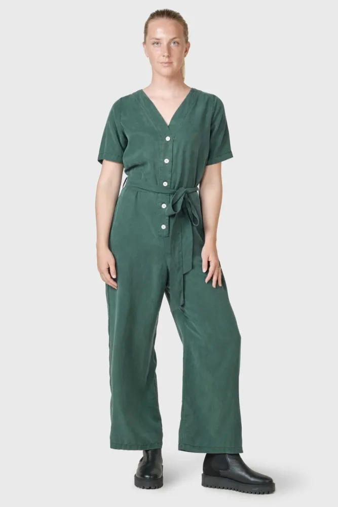Klitmøller Klitmøller Damen vegan Jumpsuit Marna Moosgrün, Grün, – Produktbild 2 von 2
