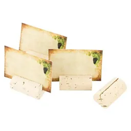 Kork-Deko Kork-Deko 20 Stk. Tischkarten / Platzkarten Namenskärtchen aus (neuen) Weinkorken – Produktbild 1 von 1