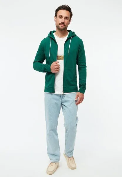 Givn Berlin Givn Berlin Herren Sweatjacke aus Bio-Baumwolle "Winston", Cedar green, – Produktbild 2 von 4