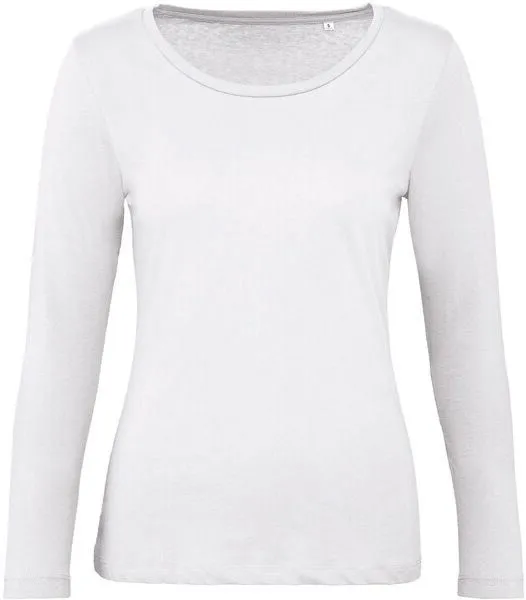 Greenspired Greenspired Damen Basic Bio Longsleeve Shirt 145 g/m² XS-XXL, Weiss, – Produktbild 1 von 1