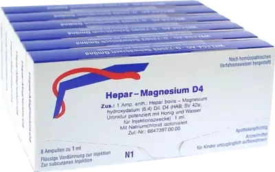 Weleda Hepar-magnesium D4 Ampullen – Produktbild 4 von 4