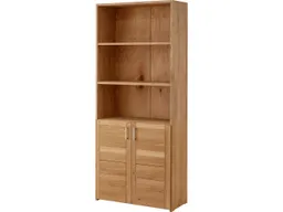 TPT Regalschrank "buxing selet" mit 2 Türen B 80 x T 33 x H 185,5 cm, Rahmenfront, Wildeiche – Produktbild 1 von 1