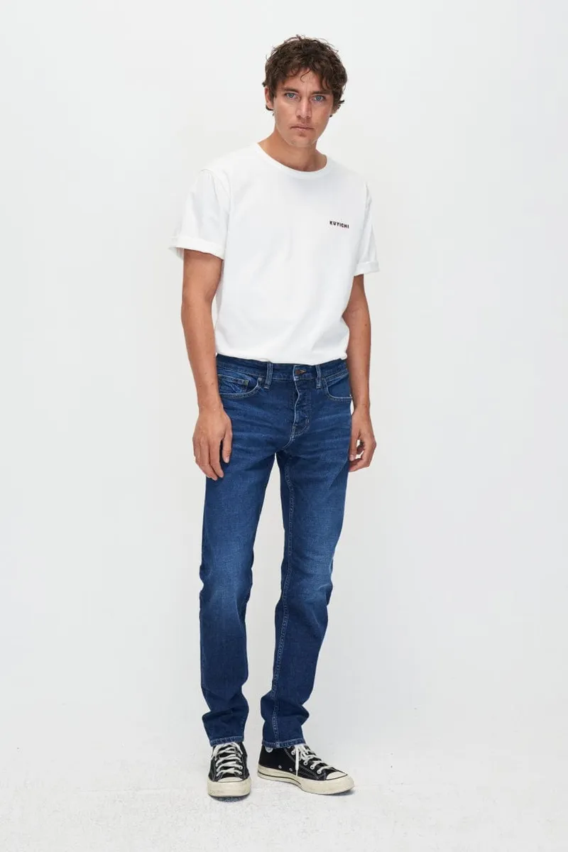 Kuyichi Kuyichi Herren vegan Jeans Jim Faded Indigo, Extra dunkelblau, – Produktbild 1 von 2