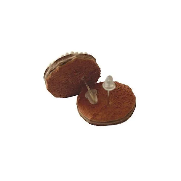 Swahili Coast Swahili Coast Ohrstecker - CIRCLE WEDGE DOTS - Perlenohrstecker, Gelb, – Produktbild 3 von 4