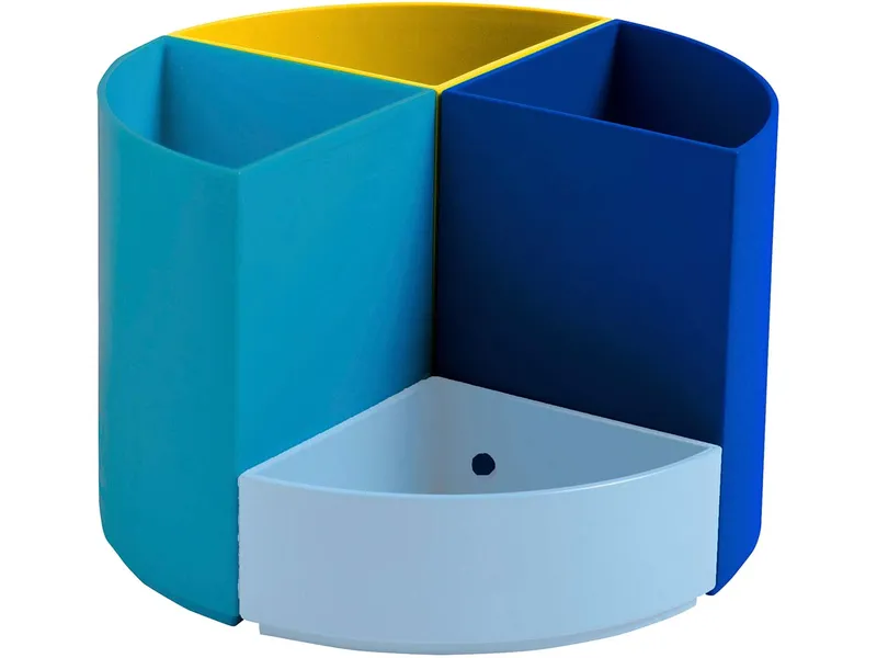 Exacompta Exacompta Stifteköcher 'The Quarter' BEE BLUE, 4 Fächer – Produktbild 2 von 3