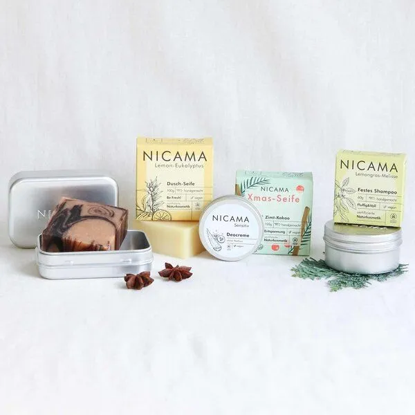 NICAMA NICAMA Plastikfreies XMAS-Naturkosmetik-Set "Frische Bescherung" – Produktbild 2 von 3