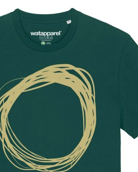 watapparel watapparel T-Shirt Unisex Kreis, Glazed green, – Produktbild 3 von 4