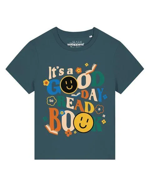 watapparel watapparel T-Shirt Frauen Good day to read a book, Stargazer, – Produktbild 1 von 2