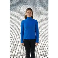 SALZWASSER SOFO – Rib Longsleeve (Damen) aus Bio-Baumwolle (GOTS) von SALZWASSER, Blau, – Produktbild 1 von 1