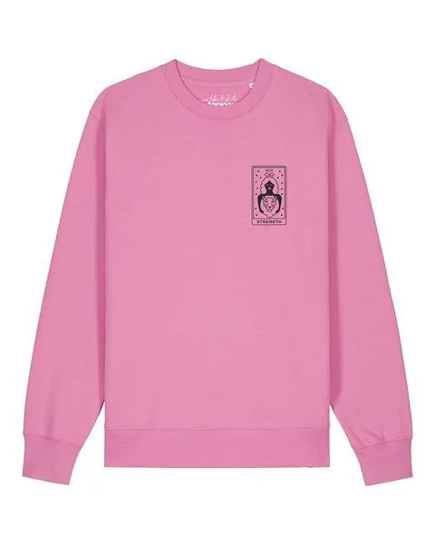watapparel watapparel Sweatshirt Unisex Tarot Strength, Bubble pink, – Produktbild 1 von 2