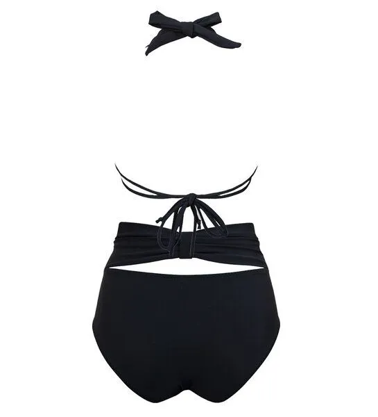 Anekdot Anekdot Bikini Set Versatile Top + Bow Back Slip, Black, – Produktbild 2 von 2