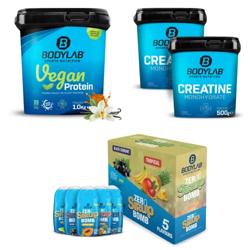 Bodylab24 Vegan Protein - 1000g - White Chocolate Cookie Crumble – Produktbild 2 von 2