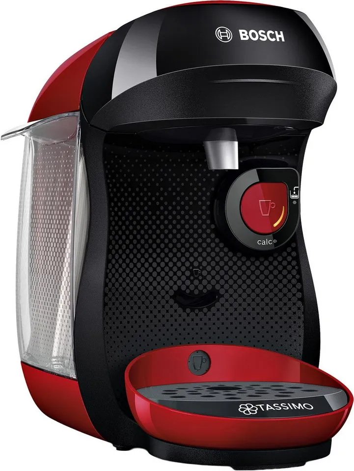 Tassimo Tassimo Kapselmaschine happy friendly TAS103E, über 70 Getränke, platzsparend, geeignet für alle Tassen, Wassertank 0,7 L, Rot, – Produktbild 2 von 5