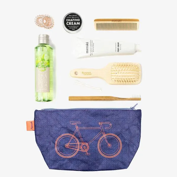 paprcuts paprcuts Kulturbeutel, Bike (lila orange neon), – Produktbild 3 von 3
