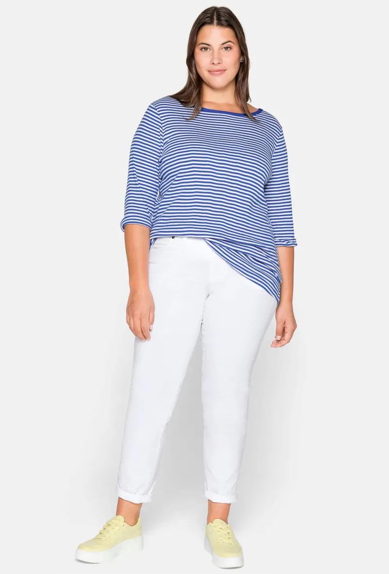 sheego Ringelshirt royalblau, Royalblau, – Produktbild 2 von 2