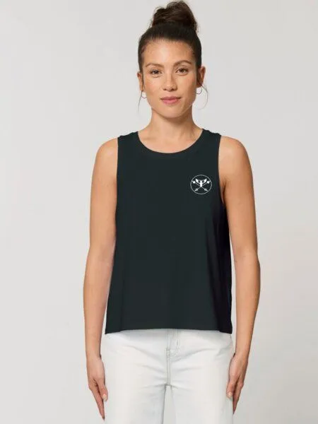 Zeachild Zeachild Basic Damen Highneck Top Bio, Schwarz, – Produktbild 2 von 2