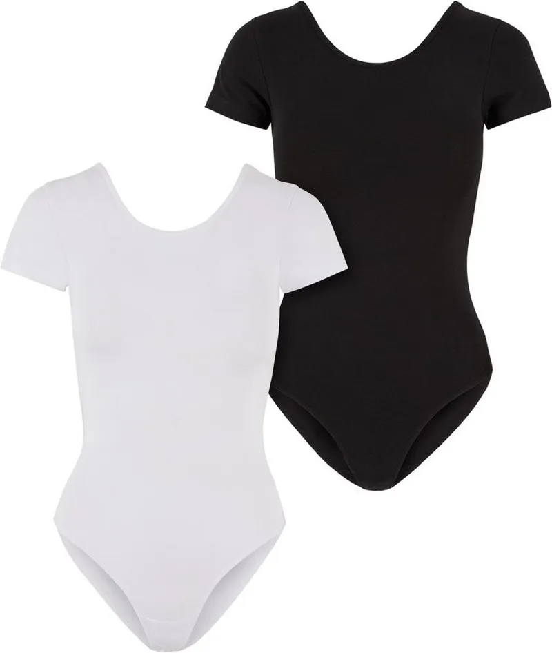Urban Classics Urban Classics Body Ladies Organic Stretch Jersey Body 2-Pack, Weiß, – Produktbild 1 von 5