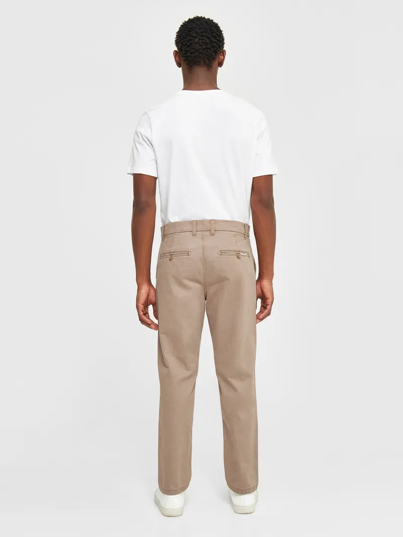 KnowledgeCotton Apparel KnowledgeCotton Apparel Herren vegan Chino-Hose Chuck Regular Twill Tuffet Beige, Beige, – Produktbild 1 von 4