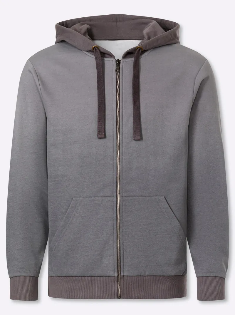 marco donati Sweatjacke anthrazit, Anthrazit, – Produktbild 1 von 2