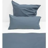 erlich textil erlich textil Michel Kopfkissenbezug aus Bio-Baumwolle, Leinen Mix, made in Europe, Taubenblau, – Produktbild 1 von 3