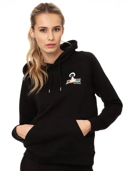 FellHerz FellHerz Damen Hoodie Ommm black – Produktbild 2 von 6